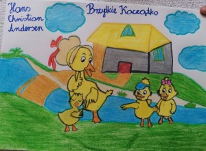 Okadka do ksiki Brzydkie kacztko Amelia Janiga