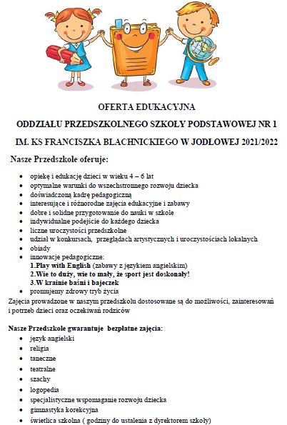 oferta przedszkole