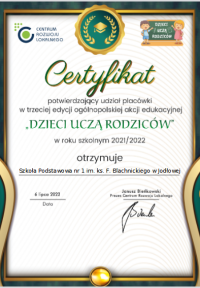 cert podzikowanie
