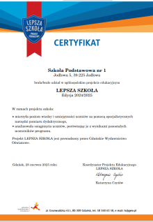 Certyfikat Lepszej Szkoly1